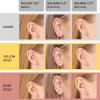 imageAmazon Essentials Plated Sterling Silver Cubic Zirconia Stud Earrings Round ampamp PrincessWhitePlatinum