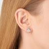 imageAmazon Essentials Plated Sterling Silver Cubic Zirconia Stud Earrings Round ampamp PrincessWhitePlatinum