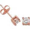 imageAmazon Essentials Plated Sterling Silver Cubic Zirconia Stud Earrings Round ampamp PrincessWhiteRose Gold