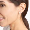 imageAmazon Essentials Plated Sterling Silver Cubic Zirconia Stud Earrings Round ampamp PrincessWhiteYellow Gold