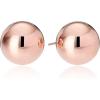 imageAmazon Essentials Plated Sterling Silver Polished Ball Stud Earrings  previously Amazon CollectionRose Gold