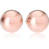 imageAmazon Essentials Plated Sterling Silver Polished Ball Stud Earrings  previously Amazon CollectionRose Gold