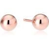 imageAmazon Essentials Plated Sterling Silver Polished Ball Stud Earrings  previously Amazon CollectionRose Gold