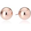 imageAmazon Essentials Plated Sterling Silver Polished Ball Stud Earrings  previously Amazon CollectionRose Gold