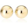 imageAmazon Essentials Plated Sterling Silver Polished Ball Stud Earrings  previously Amazon CollectionYellow Gold