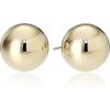 imageAmazon Essentials Plated Sterling Silver Polished Ball Stud Earrings  previously Amazon CollectionYellow Gold