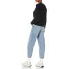 imageAmazon Essentials Ribbed Long Sleeve Sweaters for Women CrewneckBlack