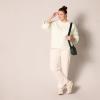 imageAmazon Essentials Ribbed Long Sleeve Sweaters for Women CrewneckEggshell White