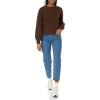 imageAmazon Essentials Ribbed Long Sleeve Sweaters for Women CrewneckEspresso