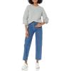 imageAmazon Essentials Ribbed Long Sleeve Sweaters for Women CrewneckLight Grey Heather