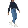 imageAmazon Essentials Ribbed Long Sleeve Sweaters for Women CrewneckNavy