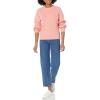 imageAmazon Essentials Ribbed Long Sleeve Sweaters for Women CrewneckPeach