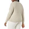 imageAmazon Essentials Womens 100 Cotton Crewneck Cable SweaterBeige