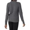 imageAmazon Essentials Womens 100 Cotton Crewneck Cable SweaterCharcoal Heather