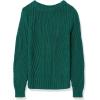 imageAmazon Essentials Womens 100 Cotton Crewneck Cable SweaterDark Green