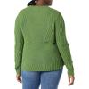 imageAmazon Essentials Womens 100 Cotton Crewneck Cable SweaterGreen