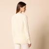 imageAmazon Essentials Womens 100 Cotton Crewneck Cable SweaterIvory