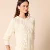 imageAmazon Essentials Womens 100 Cotton Crewneck Cable SweaterIvory