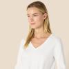 imageAmazon Essentials Womens 100 Cotton RegularFit LongSleeve VNeck TShirtWhite