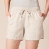 imageAmazon Essentials Womens 5quot Inseam Drawstring Linen Blend Shorts Available in Plus SizeEcru
