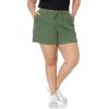 imageAmazon Essentials Womens 5quot Inseam Drawstring Linen Blend Shorts Available in Plus SizeMilitary Green