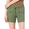 imageAmazon Essentials Womens 5quot Inseam Drawstring Linen Blend Shorts Available in Plus SizeMilitary Green