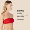 imageAmazon Essentials Womens Bandeau Swim TopBright Red Multi Folk Floral
