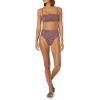 imageAmazon Essentials Womens Bandeau Swimsuit Top Available in Plus Size  Discontinued ColorsBrick Red Leopard