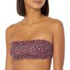 imageAmazon Essentials Womens Bandeau Swimsuit Top Available in Plus Size  Discontinued ColorsBrick Red Leopard