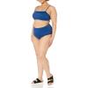 imageAmazon Essentials Womens Bandeau Swimsuit Top Available in Plus Size  Discontinued ColorsDeep Blue