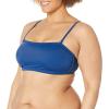 imageAmazon Essentials Womens Bandeau Swimsuit Top Available in Plus Size  Discontinued ColorsDeep Blue