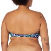 imageAmazon Essentials Womens Bandeau Swimsuit Top Available in Plus Size  Discontinued ColorsDeep Blue Paisley