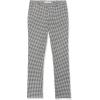 imageAmazon Essentials Womens BiStretch Full Length Straight Leg PantWhite Gingham