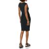 imageAmazon Essentials Womens Cap Sleeve BoatNeck Faux Wrap DressBlack