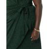 imageAmazon Essentials Womens Cap Sleeve BoatNeck Faux Wrap DressDark Green Animal
