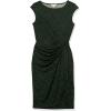 imageAmazon Essentials Womens Cap Sleeve BoatNeck Faux Wrap DressDark Green Animal