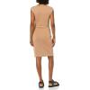 imageAmazon Essentials Womens Cap Sleeve BoatNeck Faux Wrap DressLight Brown