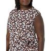 imageAmazon Essentials Womens Cap Sleeve BoatNeck Faux Wrap DressMulticolor Floral