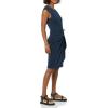 imageAmazon Essentials Womens Cap Sleeve BoatNeck Faux Wrap DressNavy
