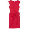 imageAmazon Essentials Womens Cap Sleeve BoatNeck Faux Wrap DressRaspberry Red