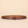 imageAmazon Essentials Womens Casual Skinny Jean Belt with Single Prong Buckle Available in Plus SizeBrown