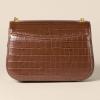 imageAmazon Essentials Womens Chain Shoulder BagBrown Faux Crocodile