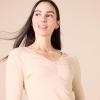 imageAmazon Essentials Womens Cinched VNeck Long Sleeve SlimFit RibKnit TShirt Pack of 2BlackBlush