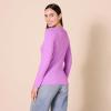 imageAmazon Essentials Womens Cinched VNeck Long Sleeve SlimFit RibKnit TShirt Pack of 2PurpleWhite