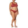imageAmazon Essentials Womens Classic Bikini Swimsuit BottomBrick Red