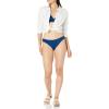 imageAmazon Essentials Womens Classic Bikini Swimsuit BottomDeep Blue