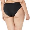 imageAmazon Essentials Womens Classic Bikini Swimsuit BottomWashed Black