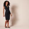 imageAmazon Essentials Womens Classic Cap Sleeve Wrap Dress Available in Plus SizeBlack