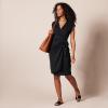 imageAmazon Essentials Womens Classic Cap Sleeve Wrap Dress Available in Plus SizeBlack