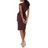 imageAmazon Essentials Womens Classic Cap Sleeve Wrap Dress Available in Plus SizeBurgundy